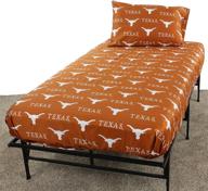 🤘 vibrant team-colored texas longhorns sheet set, full size for college students logo