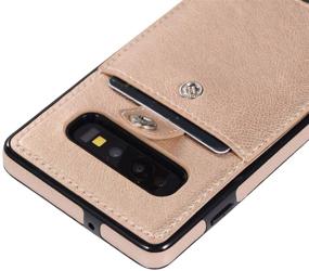 img 2 attached to Jaorty PU Leather Wallet Case For Samsung Galaxy S10 Plus Necklace Lanyard Case Cover With Card Holder Adjustable Detachable Anti-Lost Neck Strap Case For Samsung Galaxy S10 Plus