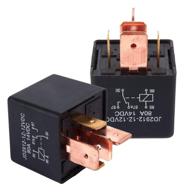 🚗 reliable car relay 12v 80 amp 5-pin spdt split truck boat spotlight changeover relay - 2 pack replacement ry116 relay for enhanced performance logo