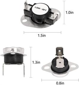 img 1 attached to 🔧 Enhanced Replacement for Samsung Dryer Heating Element DC47-00019A, Dryer Thermal Fuse DC96-00887A, DC47-00016A, and DC47-00018A Thermostat Dryer Parts