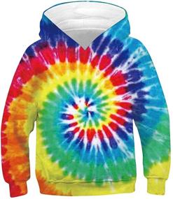 img 4 attached to 🦄 Stylish UNICOMIDEA Hoodies for Boys: Pouring Pullover Sweatshirt Collection