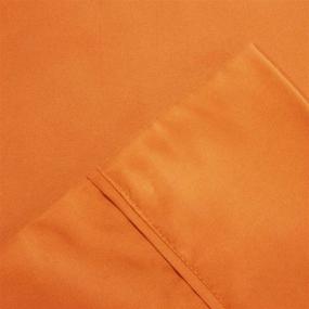 img 1 attached to 🛏️ Amrapur Overseas 10100MFS-ORG-QN: Paradise Orange Queen Sheet Set - 1800 Series, 100 GSM Solid Microfiber Bedding