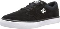 👟 dc nyjah vulcanised tx skate shoe - stylish & durable footwear for little kids/big kids logo