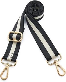 img 4 attached to 👜 Universal Adjustable Handbag Bag Strap Replacement - Wide Shoulder Stripe Purse Strap Upgrade