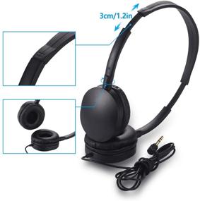 img 3 attached to 🎧 High-Quality Classroom Headphones Bulk for Kids - Hongzan Durable Headphones for School Students, Children, Boys, Girls, and Adults (Black)