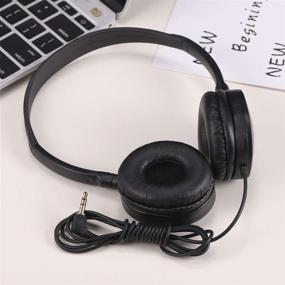 img 2 attached to 🎧 High-Quality Classroom Headphones Bulk for Kids - Hongzan Durable Headphones for School Students, Children, Boys, Girls, and Adults (Black)