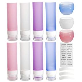 img 1 attached to 🧴 Travel-Ready, Silicone Containers for Approved Conditioner