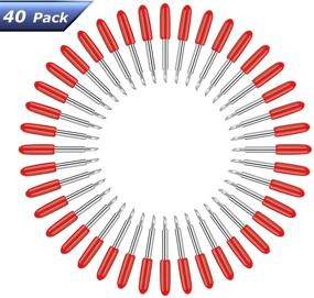 img 3 attached to 🔪 THANMAO Replacement Blades: Compatible with Cricut Explore Air 2/Air 3/Maker/Expression, 40 Pcs 45 Degree Standard Cutting Blades