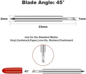 img 2 attached to 🔪 THANMAO Replacement Blades: Compatible with Cricut Explore Air 2/Air 3/Maker/Expression, 40 Pcs 45 Degree Standard Cutting Blades