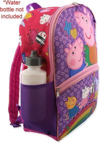 img 1 attached to 🎒 School Backpack in Purple Featuring Peppa Pig