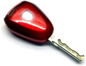 img 4 attached to 🔑 Превосходный металлический красный чехол для пульта от Porsche 987 997 после рестайлинга - Защитите ваш чёрный пульт стильно.