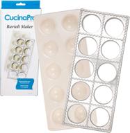 🍝 authentic ravioli mold: make 10 italian raviolis at once with extra large 1 3/4 inch squares logo