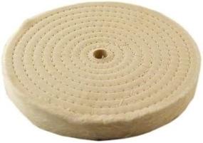 img 1 attached to Ultimate Polishing Power: Extra Thick Spiral Sewn Buffing Wheel (80-Ply), 8-inch Diameter