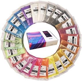 img 3 attached to 🎨 Ultimate Huge Color Pigment Set: Premium Mica Powder Pigment - 25 Colors 10g/0.35oz Each - Perfect for Epoxy Resin, Soap Making, Nail Polish, Candle Making, Bath Bombs & More