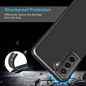 img 2 attached to 📱 Shockproof Case for Samsung Galaxy S21 5G 6.2 Inch - Hard PC Back with Soft Edges - Anti-Scratches - Independent Detachable Buttons - Protective Cover - Black