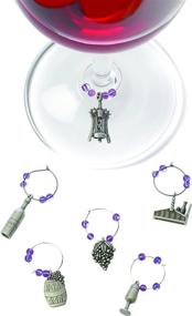 img 3 attached to 🍷 Pewter Wine Charms for Wineries: True