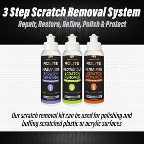 img 1 attached to 🔬 Revitalize Clear Plastic and Acrylic Surfaces with Rolite RSR3STEP4zCP - Complete 3-Step Scratch Removal System - Eliminates Scratches, Swirl Marks and Restores Clarity