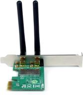 startech.com pex300wn2x2 pcie wireless network adapter card - 300 mbps 802.11 b/g/n desktop wifi card – 2t2r with 2.2 dbi antenna logo