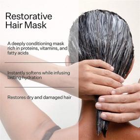 img 2 attached to 🌱 Revitalize and Nourish Hair Mask - Infused with Castor Oil, Shea Butter, and Glycerin - Natural Cold Process Treatment for Replenishing Dry and Damaged Hair - Silicone Free Moisturizing Hair Masks (4 fl oz)
