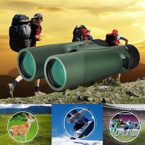 img 2 attached to Gosky EagleView 10x42 ED Binoculars: Professional Waterproof Binoculars for Bird Watching, Travel, Stargazing, Hunting, Concerts, and Sports with Smartphone Mount