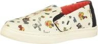 туфли toms kids little antique marvel для девочек на полубалетках логотип