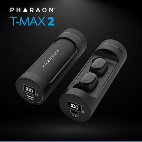 img 3 attached to 🎧 Беспроводные наушники PHARAON T-MAX2 True Wireless - Красивый дизайн, наушники Bluetooth с сенсорным управлением, зарядным кейсом - Стерео наушники с встроенным микрофоном, внутриканальный гарнитур