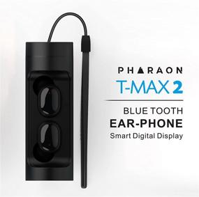 img 2 attached to 🎧 Беспроводные наушники PHARAON T-MAX2 True Wireless - Красивый дизайн, наушники Bluetooth с сенсорным управлением, зарядным кейсом - Стерео наушники с встроенным микрофоном, внутриканальный гарнитур