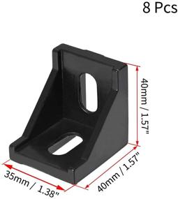 img 2 attached to Uxcell Bracket Aluminum Extrusion Profile Industrial Hardware