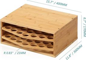 img 1 attached to ☕ Fengexl Coffee Pod Holder – 70 Cup Capacity K Pod Storage Organizer, 2-Tier Bamboo Drawer for Countertop, Coffee Maker Accessories