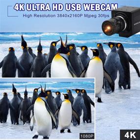 img 1 attached to Ultra HD 4K Optical Zoom USB Camera with Sony IMX317 Sensor, 2.8-12mm Varifocal Lens, Focus Adjustable, 3840x2160@30fps, Plug and Play for Conference Live Streaming and Web Cameras