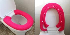 img 1 attached to 🚽 Warm Toilet Seat Cover: A Washable Bathroom Closestool Pad Mat by Vimeet