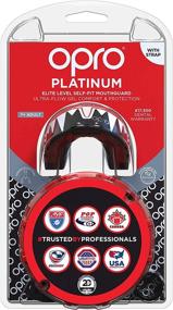 img 3 attached to 🦷 OPRO Platinum Elite Level Mouthguard with Strap and Case – Gum Shield for Football, Lacrosse, and Contact Sports - 18-Month Dental Warranty