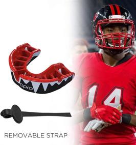 img 2 attached to 🦷 OPRO Platinum Elite Level Mouthguard with Strap and Case – Gum Shield for Football, Lacrosse, and Contact Sports - 18-Month Dental Warranty