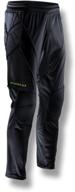 👖 storelli exoshield full-length padded soccer goalkeeper pants: premium hip and knee protection in black логотип