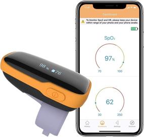 img 4 attached to 🩺 Wearable Health Monitor: Wellue WearO2 - Bluetooth Pulse Meter with Free APP for Continuous SP-O2 & Heart Rate Tracking