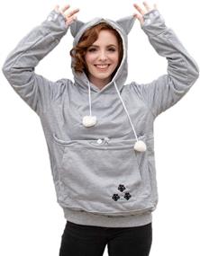 img 4 attached to Hoodies Kangaroo Pullover Printing Sweatshirt
