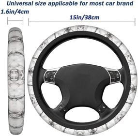 img 2 attached to Рулевое управление Универсальные Дюймы Роскошный Эластичный