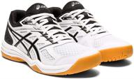 asics upcourt white black 7 5 women's shoes logo