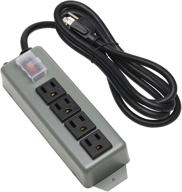 💡 tripp lite ul603cb-6 waber industrial power strip with 4 outlets and 6-foot cord, locking switch cover in black logo
