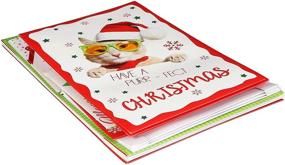 img 1 attached to 🎁 Iconikal Printed Christmas Gift Boxes in 3 Sizes - Santa Paws Pets Theme, Pack of 10