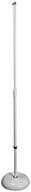 on stage mc7201 round base microphone stand - (white) logo