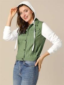 img 2 attached to Allegra Womens Layered Hooded Pockets Women's Clothing in Coats, Jackets & Vests