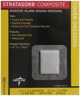 🩹 medline dressing stratasorb comp island: enhanced wound care solution (pack of 10) логотип