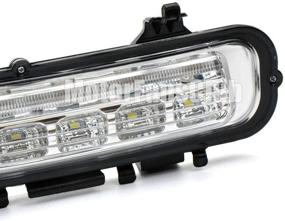 img 1 attached to 🚘 MotorFansClub LED Daytime Running Lights for Ford Edge 2011-2014: DRL Fog Lamp with Turn Signal