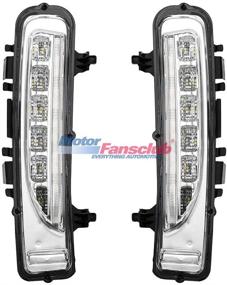 img 3 attached to 🚘 MotorFansClub LED Daytime Running Lights for Ford Edge 2011-2014: DRL Fog Lamp with Turn Signal