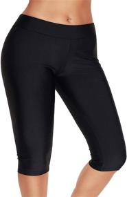 img 1 attached to 👗 Black Women's Clothing and Swimsuits: Women's Shorts Tankini Swimwear and Cover Ups
