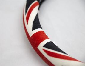 img 2 attached to Повысьте стиль вашего Mini Cooper с обложкой для руля LIGHTKOREA Suede Union Jack - идеальное соответствие для моделей R50 R53 R56 R56N F55 F56 R55 R52 R57 R58 R59 R60 R61.