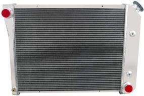 img 4 attached to 🔥 High-performance 56MM 3 Row Core Aluminum Radiator for 1969-1974 Nova Firebird, 1967-1981 Camaro, 1980-85 Impala, and More Buick GM Models