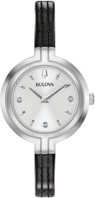 img 4 attached to Bulova RhapsodyQuartz Stainless StrapDiamond Silver Tone Women's Watches