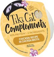 🐱 tiki cat complements: 2.1 oz. cups for natural hydration as wet food treats or meal toppers логотип